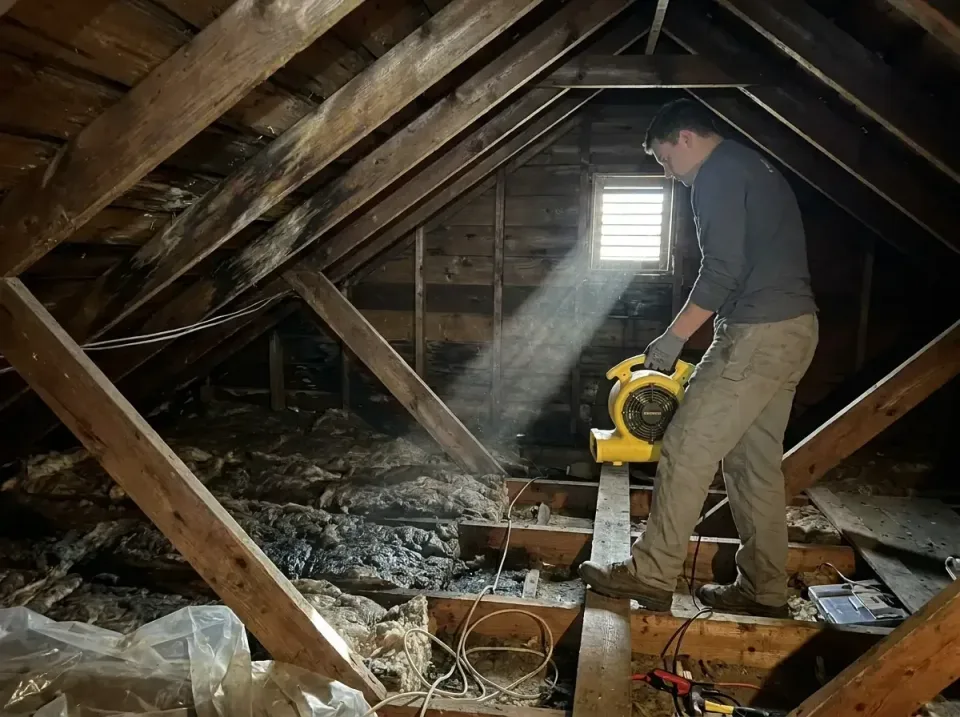 attic-water-damage-drying-proc-007 — frequently asked questions, Emergency Water Extraction & 24/7 Flood Response in Raynham…